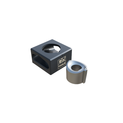RIX TOOLS 30.5 mm Round Notched Punch/Die Set (1 Notch) For Stainless Steel - Image 2