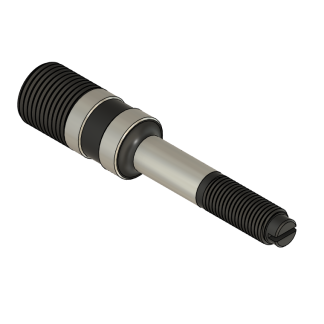 3D model of a screw jack bolt