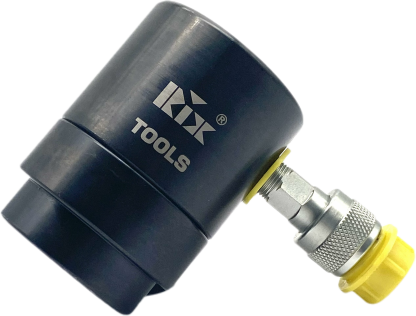 Pneumatic crimping tool with yellow connector
