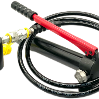 RIX hydraulic tool with hoses and handle