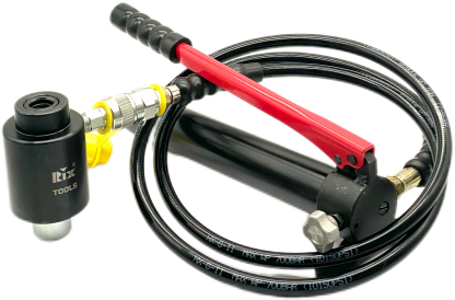 RIX hydraulic tool with hoses and handle
