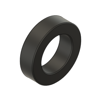 3D rendering of a black washer