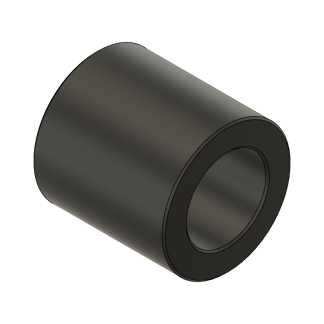 3D model of a hollow cylindrical part