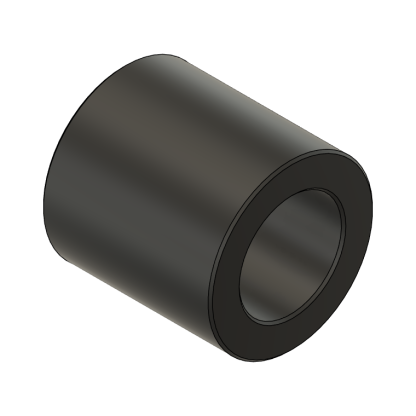 3D model of a hollow cylindrical part