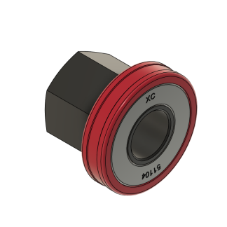 3D model of a mechanical bearing