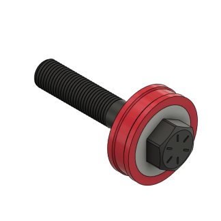 RIX TOOLS Ball Bearing Bolt 6.0 X 40 MM (RED)