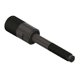 Illustration of a threaded bolt with hexagonal head.