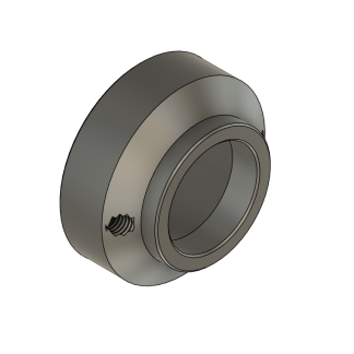 3D model of a machined metal ring