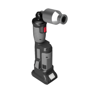 Cordless power drill with adjustable head