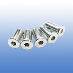 Five stainless steel hex socket screws