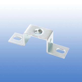 Metal mounting bracket with threaded center hole