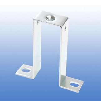 Stainless steel mounting bracket with screw holes