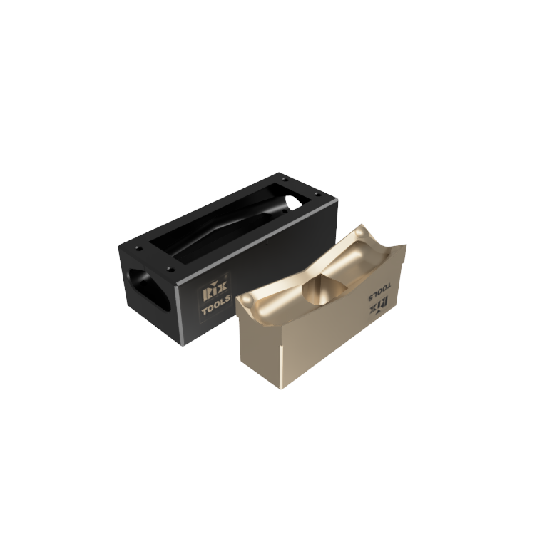 RIX TOOLS 46 X 112 mm Rectangular Power Punch/Die Set For Stainless Steel
